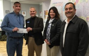 camden national bank presents donation